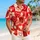 Red Heart Tropical Romance For Valentine's Getaways And Couples' Beach Vacation Days Hawaiian Shirt - 6
