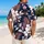 White Plumeria and Palm Fronds for Tropical Vacations and Resort Weekends for Relaxed Men Hawaiian Shirt - 2