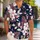 White Plumeria and Palm Fronds for Tropical Vacations and Resort Weekends for Relaxed Men Hawaiian Shirt - 1