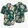 Teal Botanical Blossoms For Island Getaways And Resort Evenings, Men's Vacation Style Hawaiian Shirt - 5