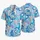 Aqua Plumeria And Geometric Island Motifs For Resort Vacations And Beach Getaways Hawaiian Shirt - 5