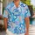Aqua Plumeria And Geometric Island Motifs For Resort Vacations And Beach Getaways Hawaiian Shirt - 1