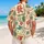 Red Mahjong Tiles and Fortune Symbols for Resort Holidays and Casual Summer Wear Men Hawaiian Shirt - 2