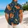 Orange Fox Wildflower Garden for Resort Vacations and Weekend Getaways Outdoors Hawaiian Shirt - 2