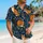 Orange Fox Wildflower Garden for Resort Vacations and Weekend Getaways Outdoors Hawaiian Shirt - 6