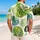 Green Teal Botanical Circles for Resort Getaways and Summer Vacation Style Men Hawaiian Shirt - 2
