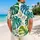 Tropical Monstera Leaves for Beach Vacations and Summer Getaways Men's Resort Style Hawaiian Shirt - 2