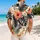 Coral Hibiscus And Charcoal Tropical Leaves For Sunny Island Getaways And Resort Days Hawaiian Shirt - 2