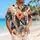 Coral Hibiscus And Charcoal Tropical Leaves For Sunny Island Getaways And Resort Days Hawaiian Shirt - 6