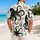 Black and White Octopus Ocean Motifs for Beach Days and Coastal Getaways for Men Hawaiian Shirt - 2