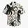 Black and White Octopus Ocean Motifs for Beach Days and Coastal Getaways for Men Hawaiian Shirt - 7