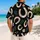 White Horseshoes and Palm Fronds for Western Resort Gatherings and Summer Weekends Hawaiian Shirt - 2