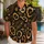 Black Gold Leopard Rosettes for Luxe Resort Nights and Bold Summer Getaways for Men Hawaiian Shirt - 1