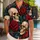 Skull And Red Rose Motifs For Bold Resort Evenings And Alternative Summer Style For Men Hawaiian Shirt - 1
