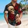 Skull And Red Rose Motifs For Bold Resort Evenings And Alternative Summer Style For Men Hawaiian Shirt - 6