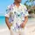 Pastel Butterfly Daisy Garden for Sunny Getaways and Resort Days, Men's Vacation Style Hawaiian Shirt - 6
