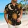 Celestial Sun Moon Star Motifs for Resort Nights, Summer Travel, and Vacation Wear Men Hawaiian Shirt - 6