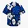 White Hibiscus and Cobalt Monstera for Tropical Beach Holidays and Resort Getaways for Men Hawaiian Shirt - 7