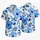 Blue Hibiscus and Tropical Leaves for Resort Getaways and Summer Vacations for Men Hawaiian Shirt - 5