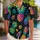 Neon Mosaic Pineapple Tropical Party Style for Beach Vacations and Summer Streetwear Hawaiian Shirt - 1