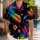 Neon Graffiti Palm Leaves for Beach Parties, Festivals, and Streetwear Style Men Hawaiian Shirt - 1