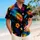 Neon Graffiti Palm Leaves for Beach Parties, Festivals, and Streetwear Style Men Hawaiian Shirt - 6