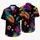 Neon Graffiti Palm Leaves for Beach Parties, Festivals, and Streetwear Style Men Hawaiian Shirt - 5