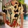 Retro Pin Up Girl with Guitar and Microphone for Beach Concert Summer Wear for Men Hawaiian Shirt - 1