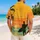 Surfing Sunset Palm Shore Scene for Beach Holidays, Island Trips, and Coastal Weekends Hawaiian Shirt - 2