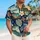 Tropical Island Postcards and Plumeria Leaves for Beach Travel and Summer Getaways Hawaiian Shirt - 6