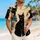 Black Cat Trio With Tropical Leaves For Summer Vacation Lounging And Cat Lover Gifts Hawaiian Shirt - 6