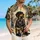Black Dachshund Samurai Warrior With Dragon Spirit For Festival Adventures Streetwear Hawaiian Shirt - 6