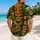 Retro Tiki Masks and Aloha Motifs for Beach Parties and Island Vacation Style Men Hawaiian Shirt - 2
