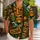 Retro Tiki Masks and Aloha Motifs for Beach Parties and Island Vacation Style Men Hawaiian Shirt - 1