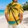 Golden Sunset Coconut Palm Beach Scene For Resort Getaways And Summer Vacation Style Hawaiian Shirt - 2