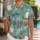 Ghost Surfing Pumpkin Beachwear for Halloween Vacations and Spooky Beach Parties, Men Hawaiian Shirt - 1