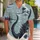 Giant Reptilian Sea Monster Wave Scene For Coastal Vacations And Island Getaways Hawaiian Shirt - 1
