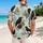 Vintage Raven Floral Botanical Shirt for Resort Getaways and Moody Nature-Lover Style Hawaiian Shirt - 2