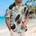 Vintage Raven Floral Botanical Shirt for Resort Getaways and Moody Nature-Lover Style Hawaiian Shirt - 6