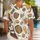 Beer Steins and Lederhosen Details for Oktoberfest Celebrations, Men and Women Hawaiian Shirt - 1