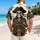 Pirate Skeleton at the Helm for Beach Adventures and Coastal Vacations for Men and Women Hawaiian Shirt - 2