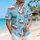 Watermelon Cat Beach Party Outfit for Summer Vacations, Pool Days, and Gift Giving Hawaiian Shirt - 6