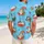 Watermelon Cat Beach Party Outfit for Summer Vacations, Pool Days, and Gift Giving Hawaiian Shirt - 2