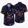 Neon Ghost Bat Skull Motifs For Spooky Summer Beachwear And Unisex Vacation Style Hawaiian Shirt - 5