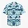 Sea Turtle Ocean Wave Starfish Coastal Motif for Beach Vacations and Cruise Getaways Hawaiian Shirt - 7