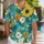 Blue Floral Island Blooms for Beach Vacations, Luau Parties, and Resort Days for Men Hawaiian Shirt - 1