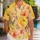 Women's Yellow Ranunculus Floral Blooms for Resort Getaways and Sunny Garden Parties Hawaiian Shirt - 1