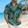 Forest Green Tropical Fern and Yellow Flower Vacation Style for Men and Island Travel Hawaiian Shirt - 6