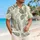 Sage Botanical Hibiscus and Monstera Motifs for Relaxed Island Vacations and Resorts Hawaiian Shirt - 6
