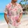Pink Flamingo Chameleon Jungle Scene For Pool Days, Beach Trips, And Island Vacations Hawaiian Shirt - 6